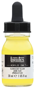 Liquitex Fluorescent Yellow Proffesional Ink 30ml - Hobby Heaven