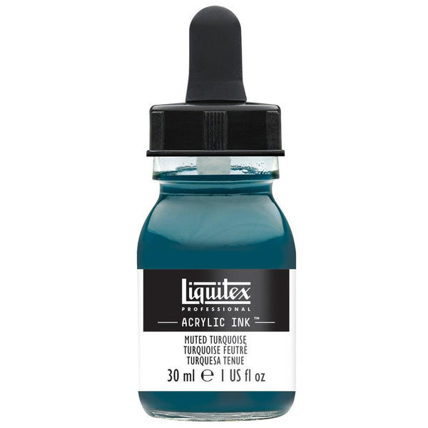 Liquitex Turquoise Muted Collection Ink 30ml - Hobby Heaven
