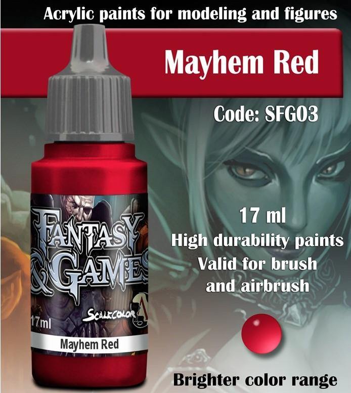 Scale75 Fantasy And Games Mayhem Red SFG-03 - Hobby Heaven