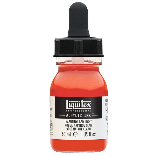 Liquitex Naphthol Red Light Proffesional Ink 30ml - Hobby Heaven