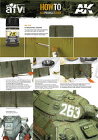 Application of AK012 Streaking Grime on a scale model, creating realistic dirt streaks.