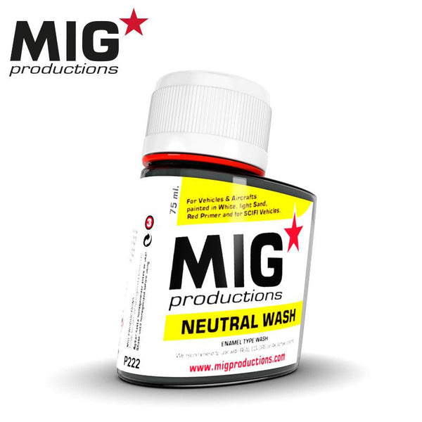 MiG Productions Neutral Wash 75ml P222 - Hobby Heaven