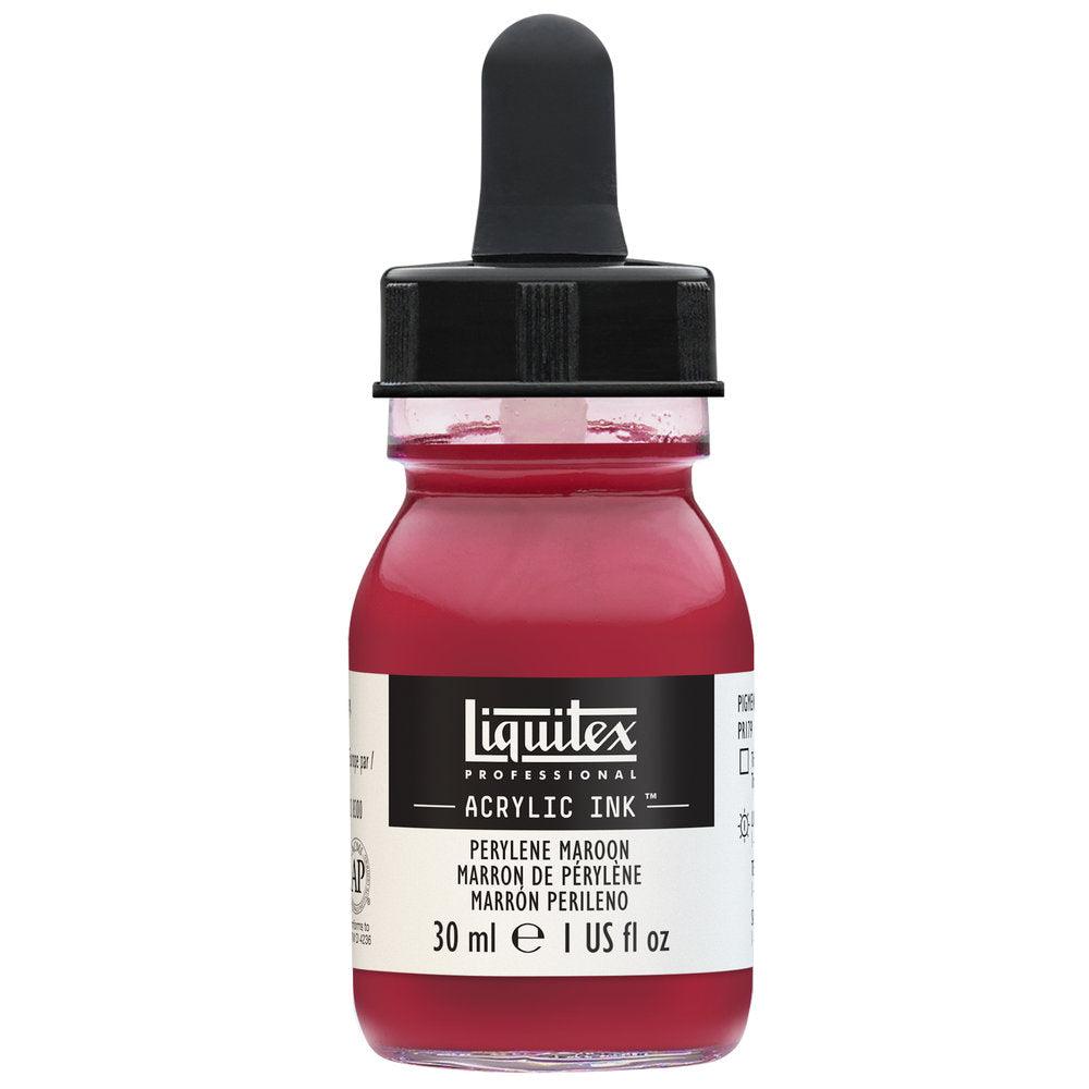 Liquitex Perylene Maroon Proffesional Ink 30ml - Hobby Heaven