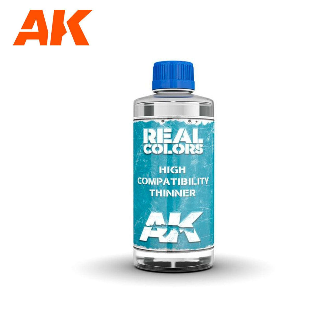 AK Interactive Real Colors Thinner RC701 in a 200ml bottle on a plain background