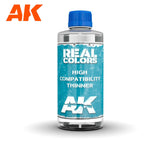 AK Interactive Real Colors Thinner RC702 in a 400ml bottle on a plain background