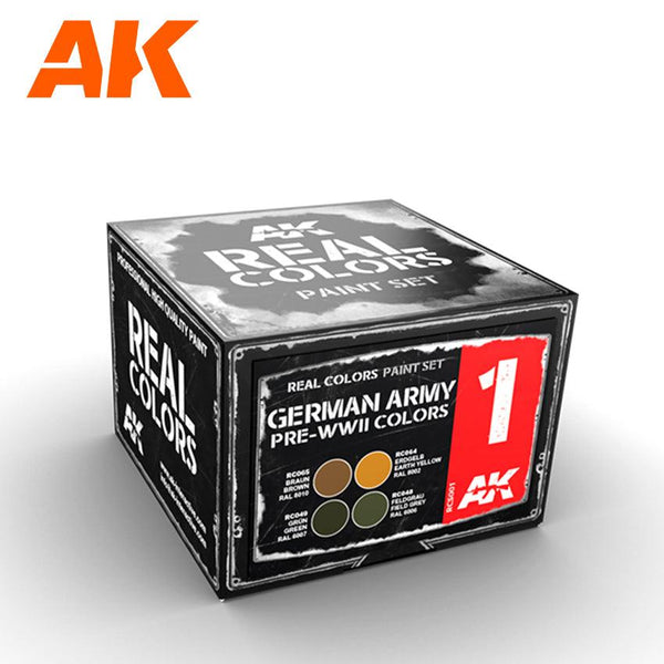 Ak Interactive Real Colors GERMAN ARMY PRE-WWII COLORS SET RCS001 - Hobby Heaven