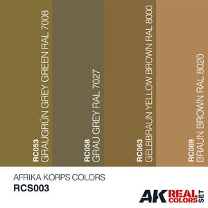 Ak Interactive Real Colors AFRIKA KORPS COLORS SET RCS003 - Hobby Heaven