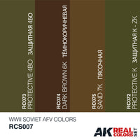 Ak Interactive Real Colors WWII SOVIET AFV COLORS SET RCS007 - Hobby Heaven