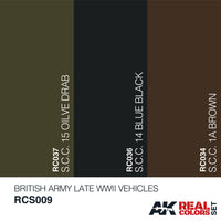Ak Interactive Real Colors BRITISH ARMY LATE WWII VEHICLES SET RCS009 - Hobby Heaven