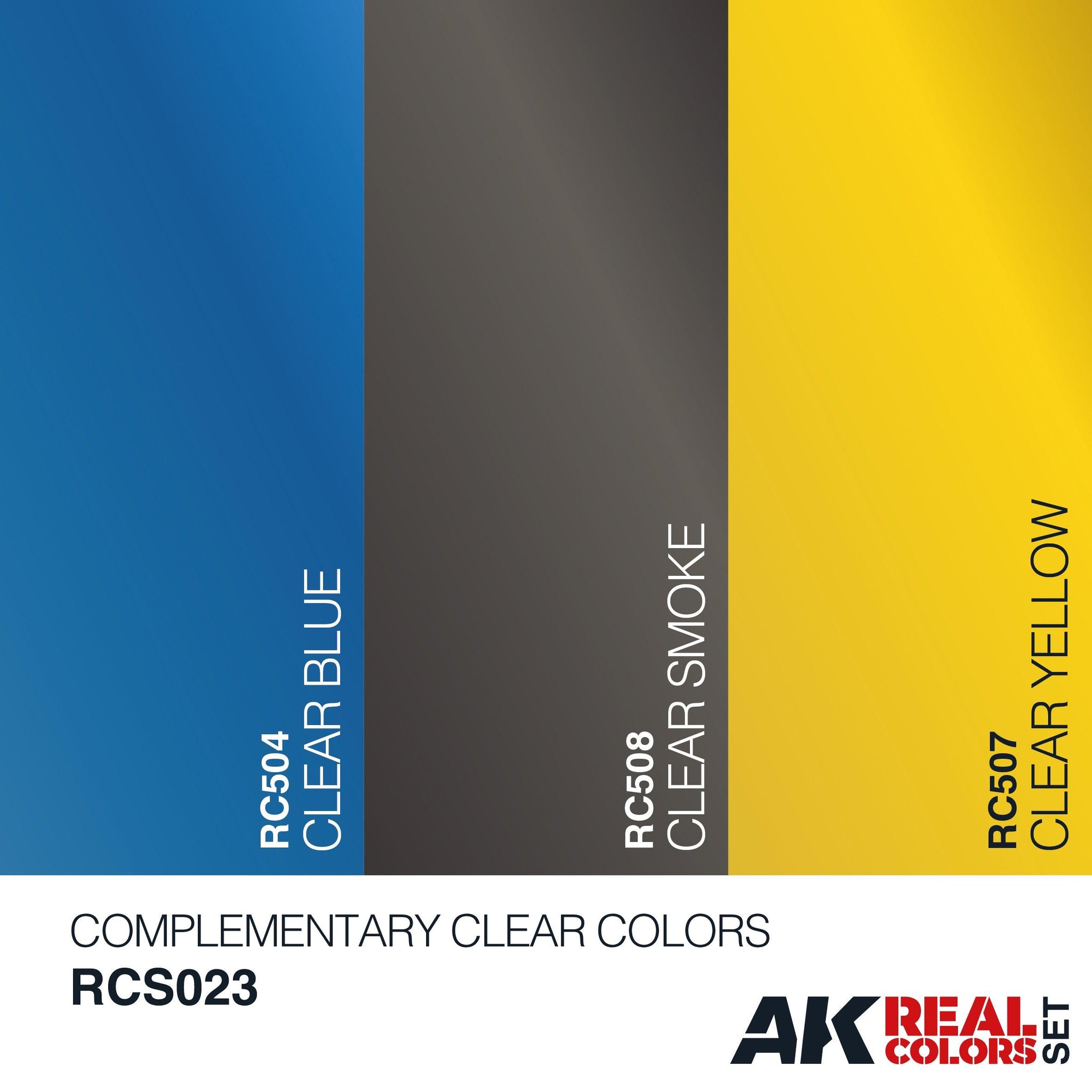 Ak Interactive Real Colors COMPLEMENTARY CLEAR COLORS RCS023