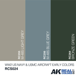 Ak Interactive Real Colors WW2 US NAVY & USMC EARLY AIRCRAFT COLORS RCS024 - Hobby Heaven