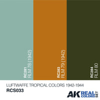 Ak Interactive Real Colors LUFTWAFFE TROPICAL COLORS 1942-1944 RCS033 - Hobby Heaven