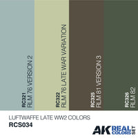 Ak Interactive Real Colors LUFTWAFFE LATE WW2 COLORS RCS034 - Hobby Heaven
