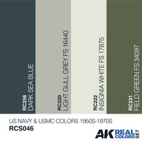 Ak Interactive Real Colors US NAVY & USMC COLORS 1950S-1970S RCS046 - Hobby Heaven
