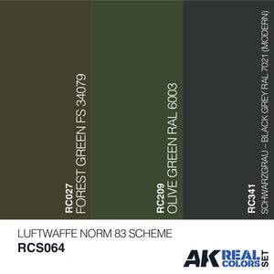 Ak Interactive Real Colors LUFTWAFFE NORM 83 SCHEME RCS064 - Hobby Heaven