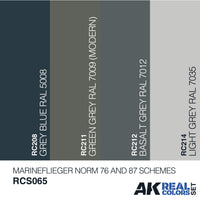 Ak Interactive Real Colors MARINEFLIEGER NORM 76 AND 87 SCHEMES RCS065 - Hobby Heaven
