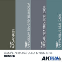 Ak Interactive Real Colors BELGIAN AIR FORCE COLORS 1950S-1970S RCS068 - Hobby Heaven