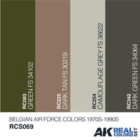 Ak Interactive Real Colors BELGIAN AIR FORCE COLORS 1970S-1990S RCS069 - Hobby Heaven
