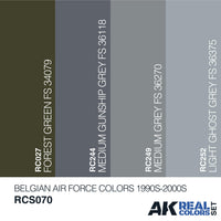 Ak Interactive Real Colors BELGIAN AIR FORCE COLORS 1990S-2000S RCS070 - Hobby Heaven

