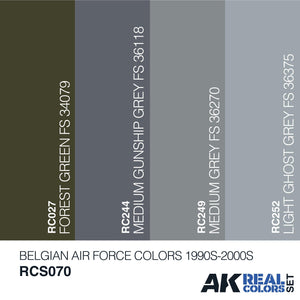 Ak Interactive Real Colors BELGIAN AIR FORCE COLORS 1990S-2000S RCS070 - Hobby Heaven