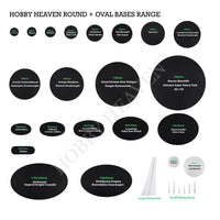 80mm Round Plain Plastic Bases - Hobby Heaven