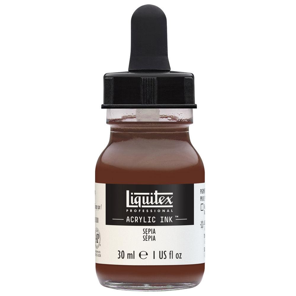 Liquitex Sepia Proffesional Ink 30ml - Hobby Heaven