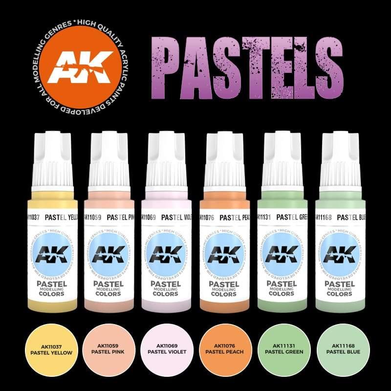 AK Interactive Pastels Colors Paints Set - Hobby Heaven