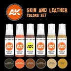 AK Interactive Skin and Leather Colors Paints Set - Hobby Heaven