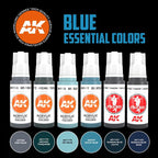 AK Interactive Blue Uniform Colors Paints Set 3rd Gen - Hobby Heaven