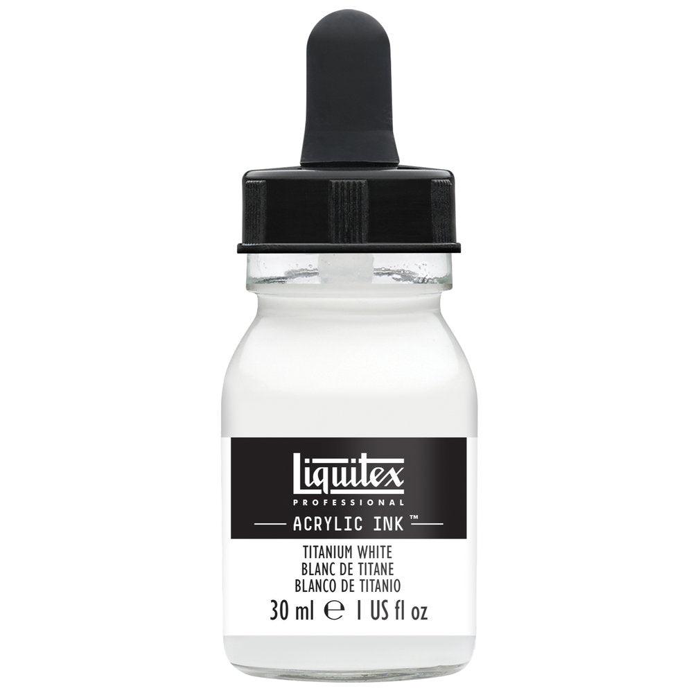 Liquitex Titanium White Acrylic Ink 30ml - Hobby Heaven
