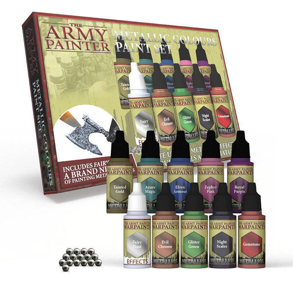 Warpaints Metallic Colours Paint Set Army Painter WP8048 - Hobby Heaven