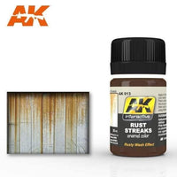 AK013 Rust Streaks enamel paint bottle by AK Interactive, perfect for realistic rust effects.
