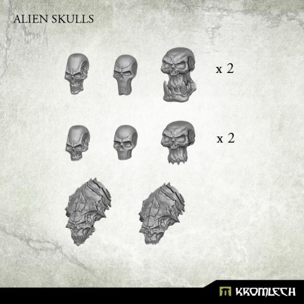 Kromlech Alien Skulls (14) KRBK010 - Hobby Heaven