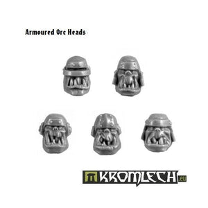 Kromlech Armoured Orc Heads KRCB093 - Hobby Heaven
