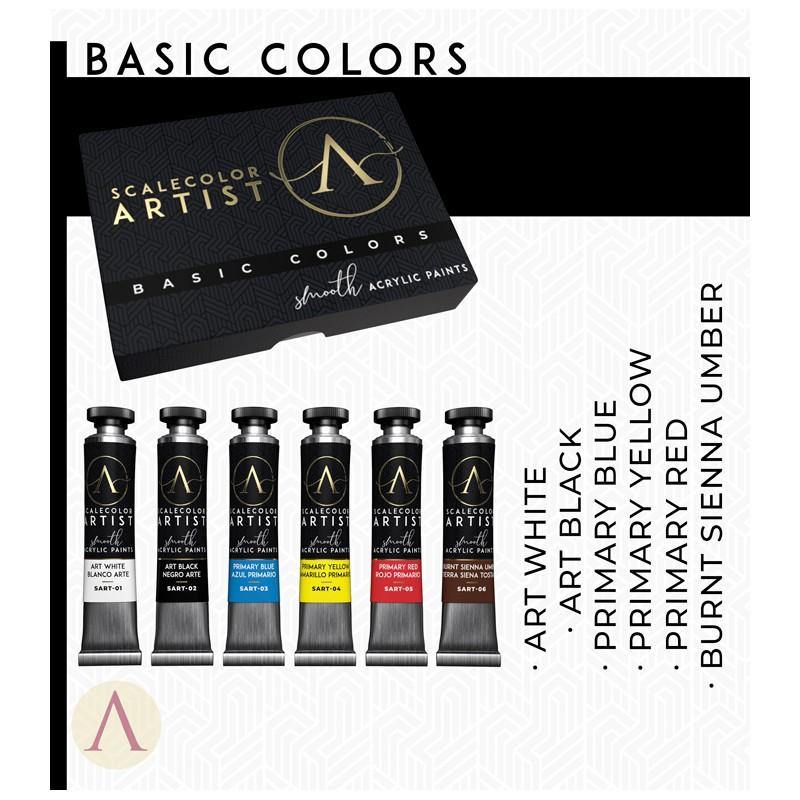 Scale75 Artists Basic Colors Paint Set (6 Paints) | Hobby Heaven