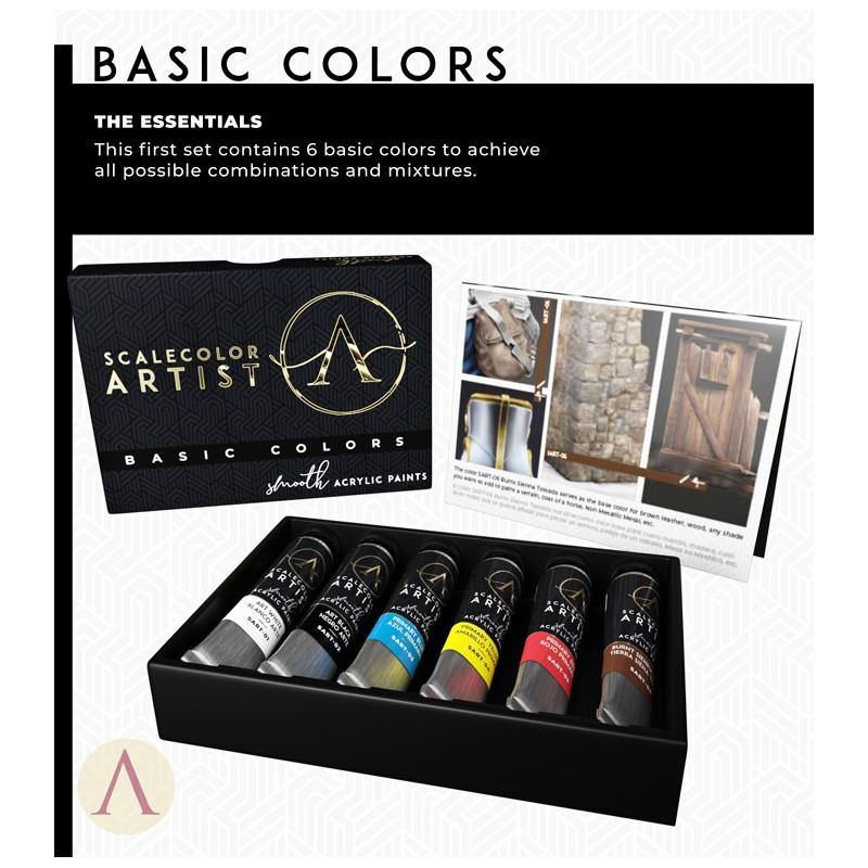 Scale75 Artists Basic Colors Paint Set (6 Paints) | Hobby Heaven