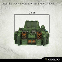 Kromlech Battle Tank Engine With Trench Rail (1) KRVB083 - Hobby Heaven
