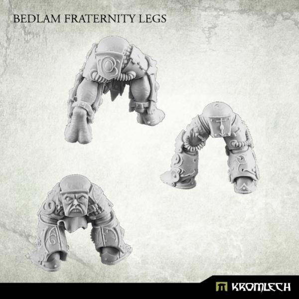 Kromlech Bedlam Fraternity Legs three unpainted resin leg pairs alternate angle showing rear detail