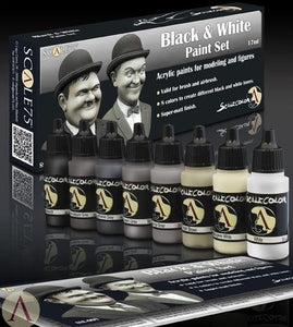 Scale75 Black and White Paint Set (8 Paints) - Hobby Heaven
