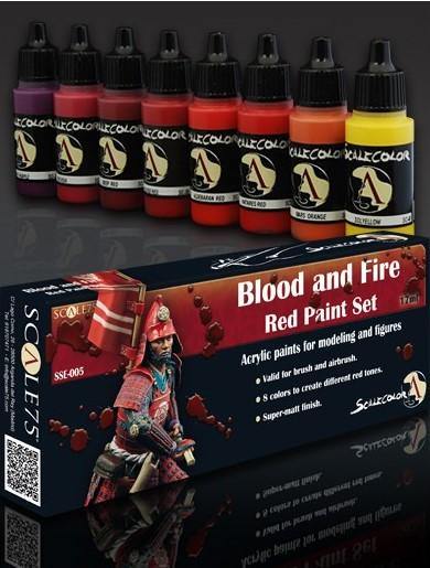 Scale75 Blood and Fire Paint Set (8 Paints) - Hobby Heaven