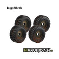 3D render of 4 Kromlech Buggy Wheels showing reinforced rims and thick rubber tyre tread detail
