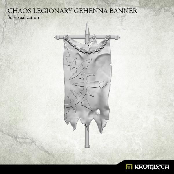 Kromlech Chaos Legionary Gehenna Banner (1) KRCB184 - Hobby Heaven