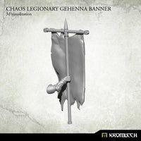 Kromlech Chaos Legionary Gehenna Banner (1) KRCB184 - Hobby Heaven