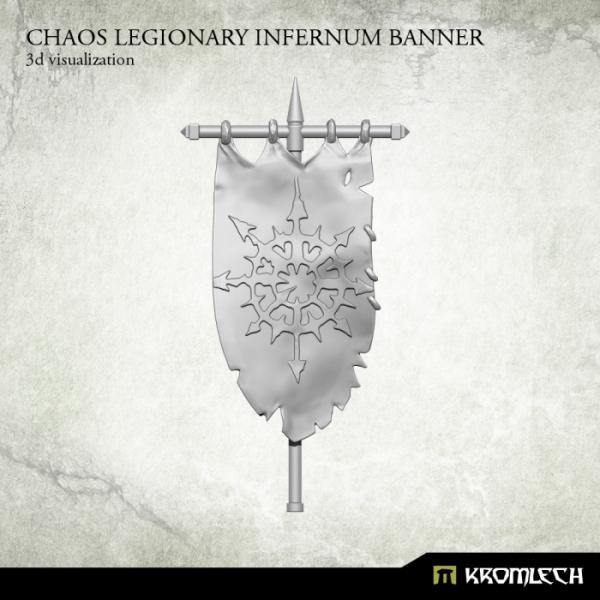 Kromlech Chaos Legionary Infernum Banner (1) KRCB183 - Hobby Heaven