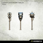 3D render of 3 Kromlech Chaos Legionary Maces showing alternate angle of weapon heads