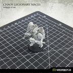 3D render of 3 Kromlech Chaos Legionary Maces showing side profile of handles and grips