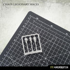 3D render of 3 Kromlech Chaos Legionary Maces showing rear view of weapon detail