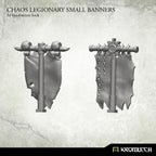 3D render of Kromlech Chaos Legionary Small Banners showing angled view of banner detail