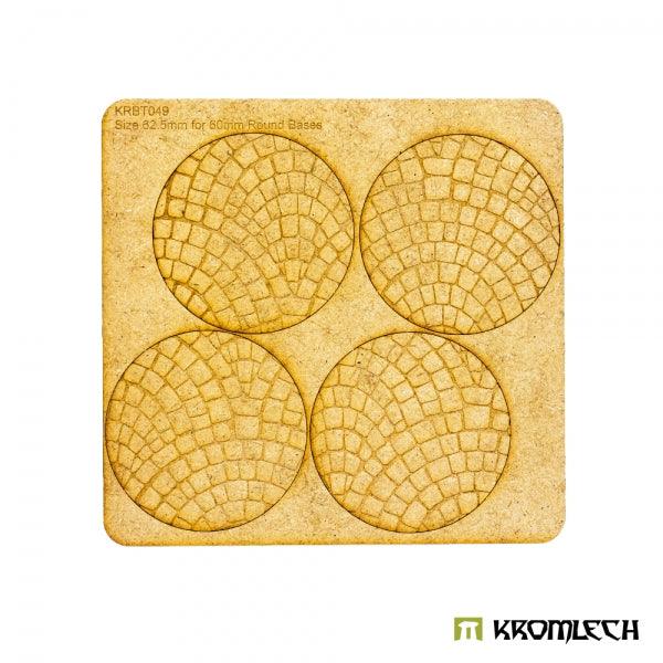 Kromlech Cobblestone 60mm Round Base Toppers (4) KRBT049 - Hobby Heaven