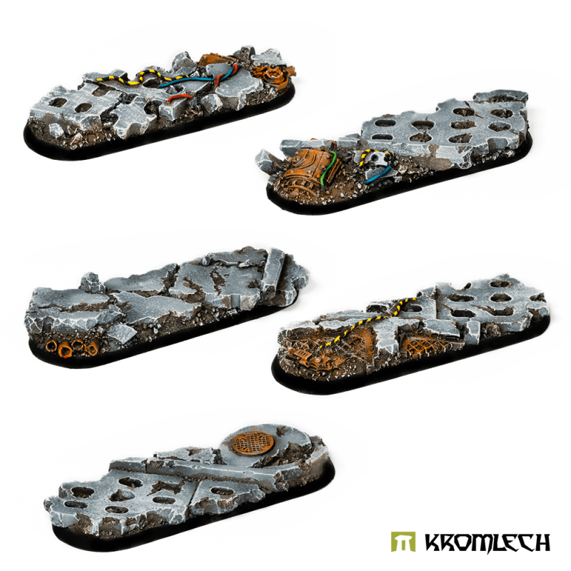 Kromlech Concrete Slabs Bike 70x25mm Set 1 (5) KRRB018 - Hobby Heaven